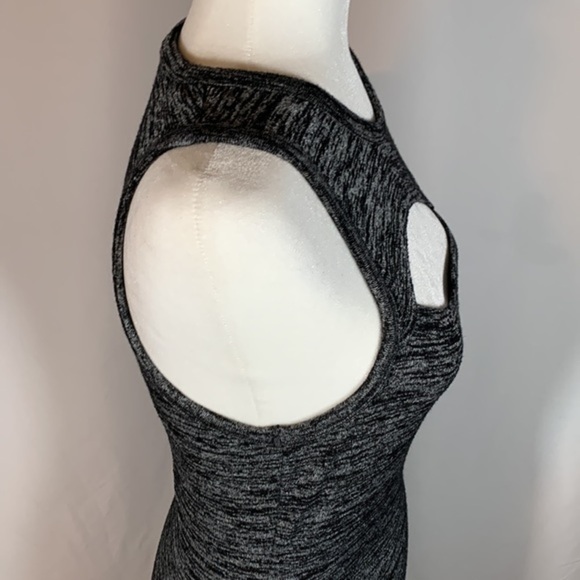 Wilfred Free Grey & Black Knit Cutout Mini Dress - Picture 5 of 6